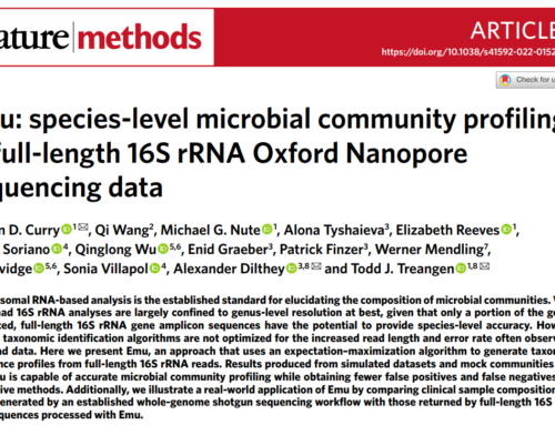 Emu: species-level microbial community profiling  of full-length 16S rRNA Oxford Nanopore  sequencing data